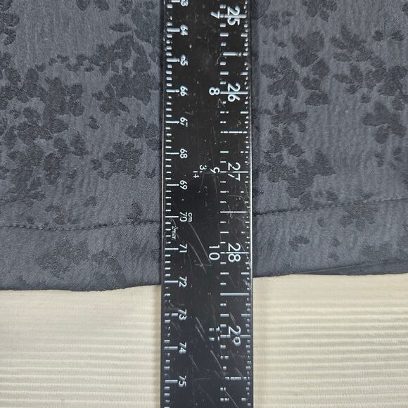 NWT Abercrombie & Fitch Jacquard Cropped Short Sleeve Black Button Up Size XXL - Picture 6 of 8